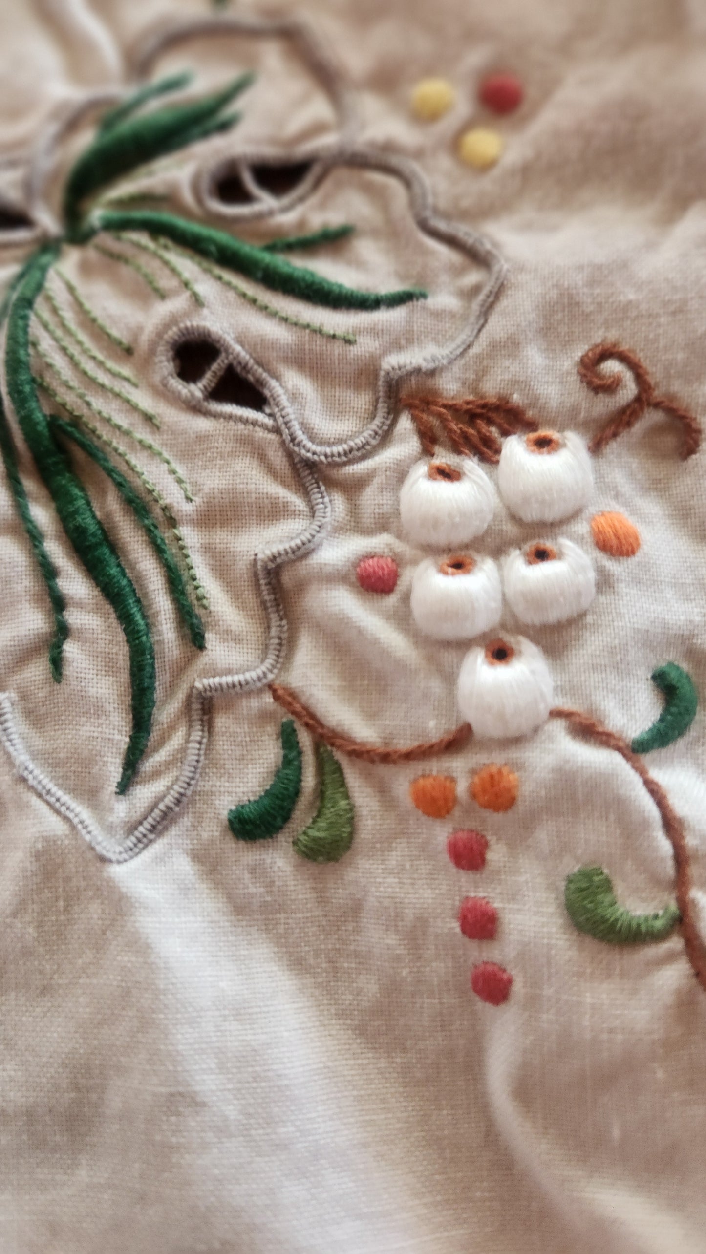 Embroidered tablecloth