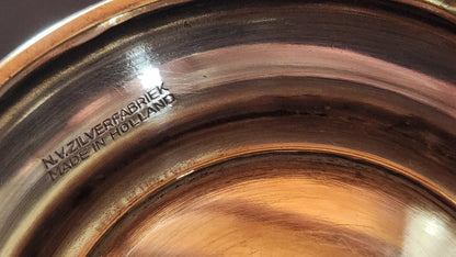 Vintage 1938 Centenary Commemorative Silver & Gold-Tone Footed Bowl