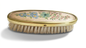 Vintage Floral Clothes Brush with Brass Trim